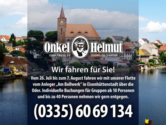 Onkel Helmut - Fahrten von Eisenhüttenstadt - Bitte beachten! Kein Fahrbetrieb von Eisenhüttenstadt mehr