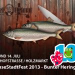 Frisch gebratener grüner Hering - Hansestadtfest in Frankfurt (Oder) 2013 - Am Holzmarkt/ Bischofstrasse