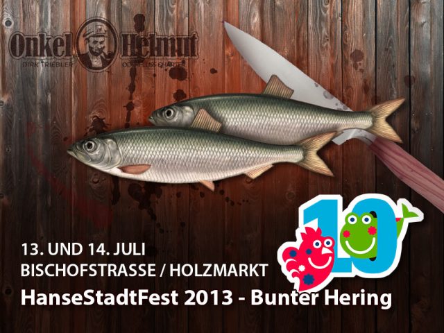 Frisch gebratener grüner Hering - Hansestadtfest in Frankfurt (Oder) 2013 - Am Holzmarkt/ Bischofstrasse
